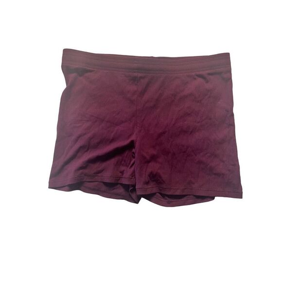 SKIMS Pants - Skims Women's Maroon Wine Soft Lounge Boxer Short Size Large NWT